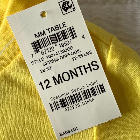 FIRST IMPRESSION, Boys, Bunny DAD'S BEST BUD T-Shirt, Yellow, Size 12 Mos. - Picture 4 of 4